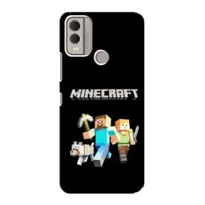 Чехол Майнкрафт на Nokia C22 (AlphaPrint) Minecraft (герои Minecraft)