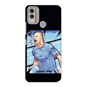 Чехлы с футболистом Ерлинг Холанд для Nokia C22 (AlphaPrint) (гол Эрлинг Холланд)