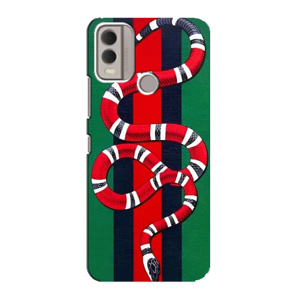 Чохол з принтом «Gucci змія» для Nokia C22 Чохол з принтом «Gucci змія» для Nokia C22
