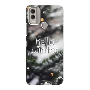 Новогодние, Праздничные Чехлы для Nokia C22 - 2024 год (Hello winter)