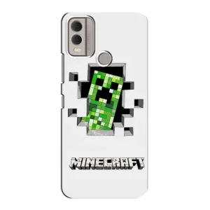 Чехол Майнкрафт на Nokia C22 (AlphaPrint) Minecraft (крипер Майнкрафт)