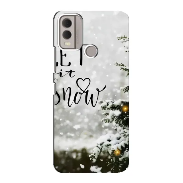 Чехол с принтом «Let it snow» для Nokia C22