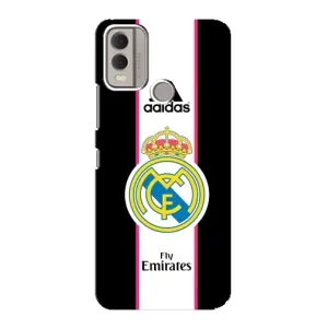 Чехол для Nokia C22 с принтом Реал Мадрид (Лого Real Madrid)