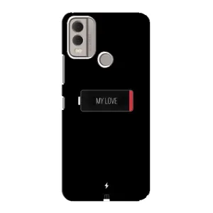 Чехлы для любимой на Нокіа C22 (VPrint) (Love battery)