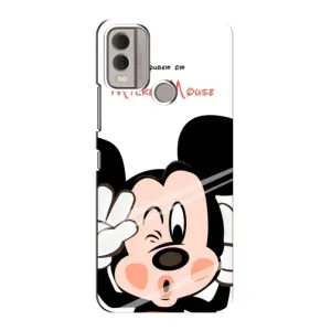 Эксклюзивный чехол для Nokia C22 (AlphaPrint - Мультяшные) (Маус Микки)