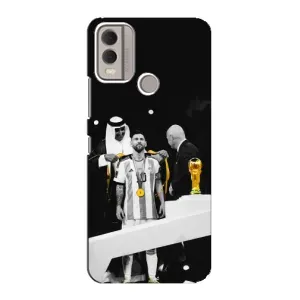 Чохли для Nokia C22 (Leo чемпіон) (AlphaPrint) (Мессі коронований)