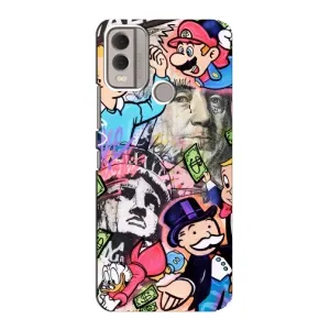 Чехлы с крутыми принтами для Nokia C22 - (PREMIUMPrint) (Monopoly man)