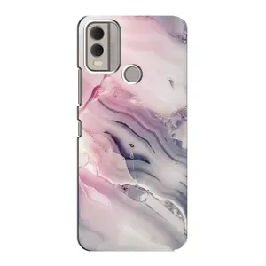 Мраморный чехол на Nokia C22 (VPrint) (Пурпурный Мрамор)