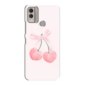 Чохол з розовим принтом для Nokia C22 (Рожеві вишні)