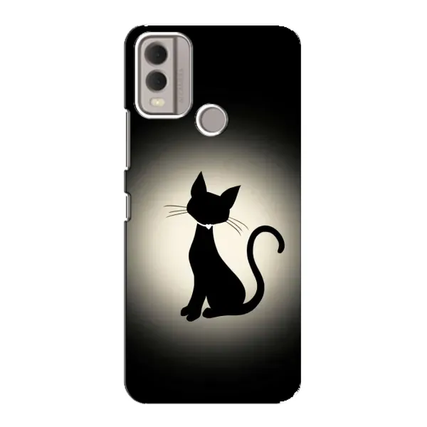 Чехол с принтом «Силуэт котика» для Nokia C22