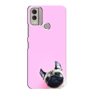 Чехлы с собаками для Nokia C22 (VPrint) (Смешная собака)
