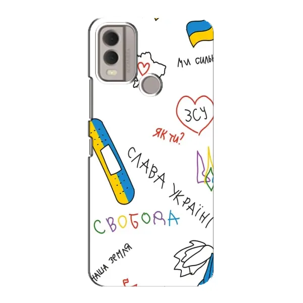 Чехол с принтом «Стикер» для Nokia C22