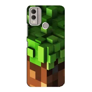 Чехол Майнкрафт на Nokia C22 (AlphaPrint) Minecraft (текстура Майнкрафт)