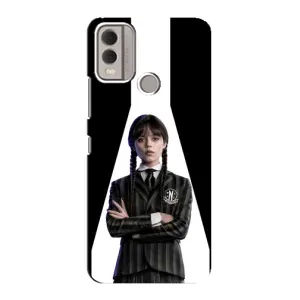 Чехлы Венсдей на Nokia C22 Уэнсдей (AlphaPrint) (W-Wednesday)