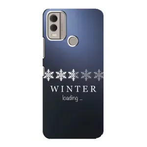 Зимні Чохли для Нокіа C22 - прозорий фон (Winter loading)