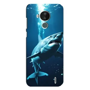 Чехол с картинкой «Хищники» для Nokia C30 (Акула под водой)