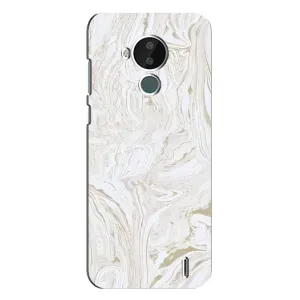 Мраморный чехол на Nokia C30 (VPrint) (Белый мрамор)