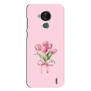 Чохол з розовим принтом для Nokia C30 (Букет квітів)