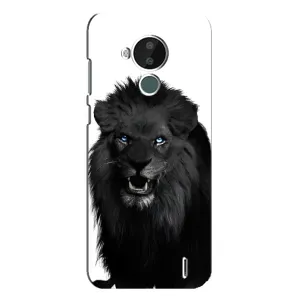 Чехлы с картинками животных Nokia C30 (Черный ЛЕВ)