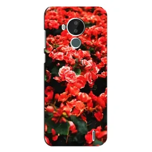 Чехлы с Цветами для Nokia C30 (VPrint) (Цветы красные)
