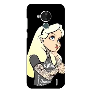 Чехол с печатью для Nokia C30 - (Мода) (AlphaPrint) (Девочка в тату)
