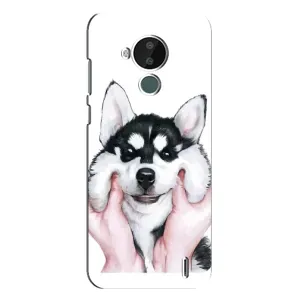 Чехлы с собаками для Nokia C30 (VPrint) (Довольный Хаски)