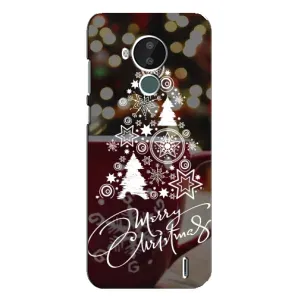 Рождественские Чехлы для Nokia C30 (VPrint) (Елочка узорная)