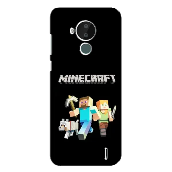 Чохол з принтом «герої Minecraft» для Nokia C30
