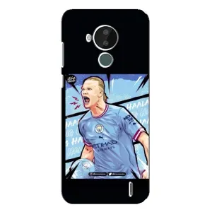 Чехлы с футболистом Ерлинг Холанд для Nokia C30 (AlphaPrint) (гол Эрлинг Холланд)