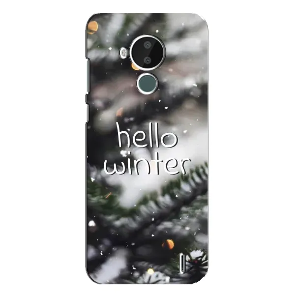 Чехол с принтом «Hello winter» для Nokia C30
