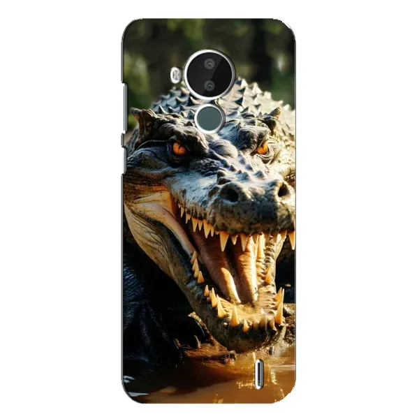 Чехол с принтом «Опасный крокодил» для Nokia C30 Чехол с принтом «Опасный крокодил» для Nokia C30