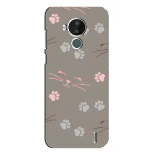 Чехол с рисунком кот на Nokia C30 (Лапы и усы)