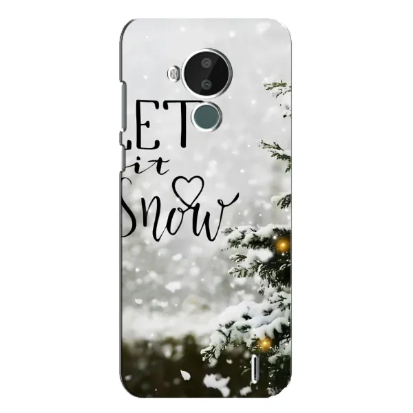 Чехол с принтом «Let it snow» для Nokia C30