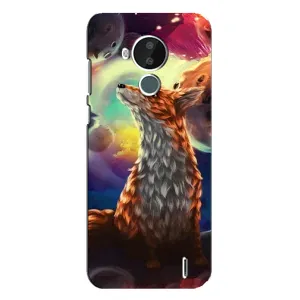 Чехлы с картинкой Лисички для Nokia C30 (VPrint) (Лисица в космосе)