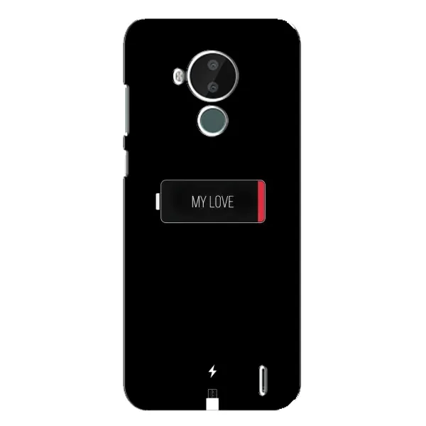 Чехол с принтом «Love battery» для Nokia C30