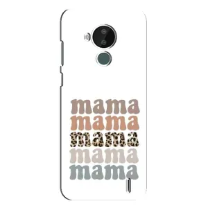 Чехлы для мамы на Nokia C30 (Текстовый коллаж мама)