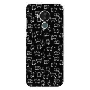 Чехол с принтом для Nokia C30 (AlphaPrint) Модные коты (Меленькие котики)
