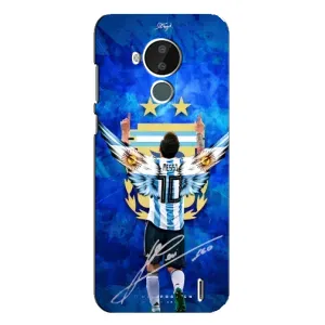 Чехлы для Nokia C30 (Leo чемпион) (AlphaPrint) (Месси сборная)