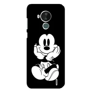 Эксклюзивный чехол для Nokia C30 (AlphaPrint - Мультяшные) (Микки на черном)