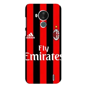 Чехлы для Nokia C30 (VPrint) - Футбольные клубы (Milan)