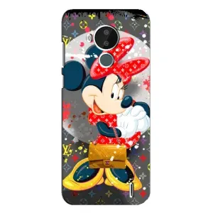 Чехол Disney Mouse Nokia C30 (PREMIUMPrint) (Minni с бантиком)