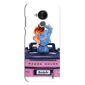 Чехол с печатью для Nokia C30 - (Мода) (AlphaPrint) (На машине)