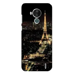 Чехол Эйфелева Башня для Nokia C30 - (AlphaPrint) (Ночной Париж)