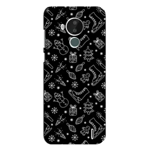 Новогодние, Праздничные Чехлы для Nokia C30 - 2024 год (Новогодний фон)