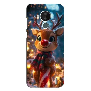 Чехол с принтом «Олень с шарфом» для Nokia C30
