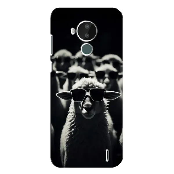 Чехол с принтом «Овечка в очках» для Nokia C30