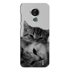 Чехол с рисунком кот на Nokia C30 (Пара котов)