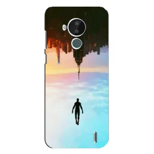 Чехол с человеком пауком для Nokia C30 - (AlphaPrint) (Паук человек)
