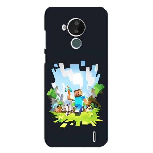 Чохол з принтом «персонажі Minecraft» для Nokia C30