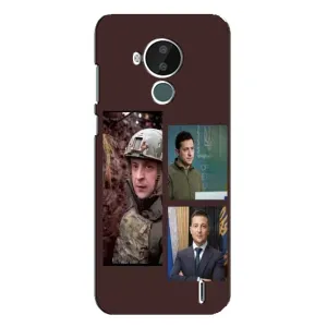 Чехол для Nokia C30 (AlphaPrint - с принтом Зеленского) (Президент)